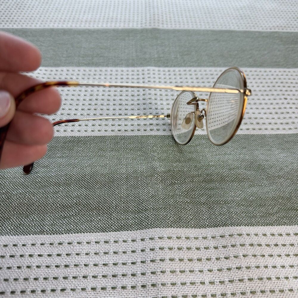 Vintage Polo Ralph Lauren Glasses Classic XVIII Deluxe 49-19-145 Round Tortoise - Picture 3 of 11